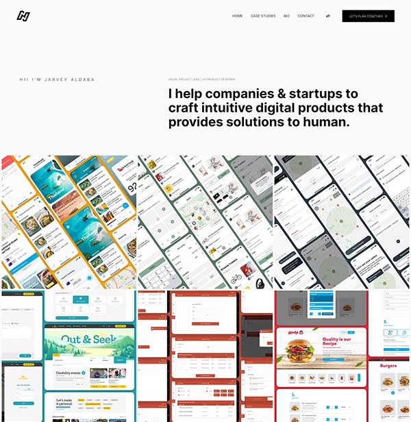 Jarvey Aldaba Portfolio Website Examples