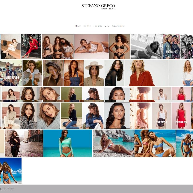 minimalist fashion photography website design