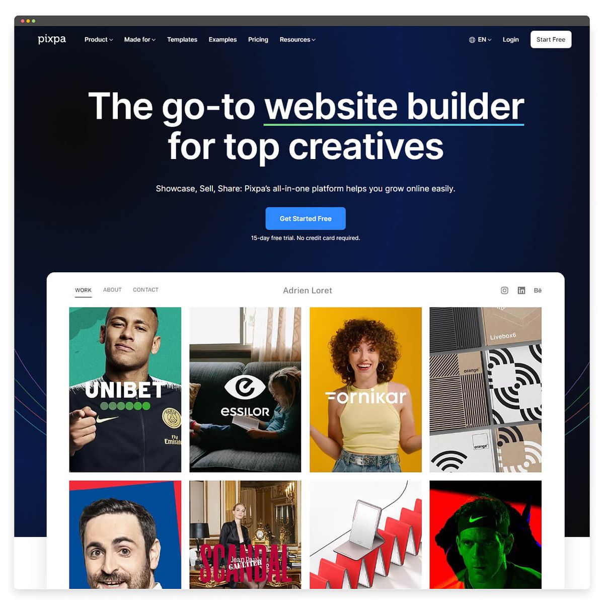 Pixpa Website-Builder