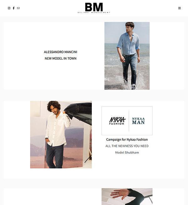 Belinni Management Portfolio Website Examples