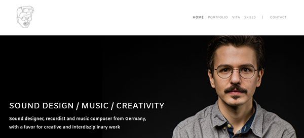 Филипп Спанкус - веб-сайт портфолио звукового дизайнера - Pixpa
