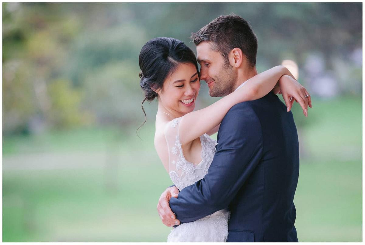 Rain can't stop the joy of this wedding. Wedding photography at the verandah of Dunbar House Watsons Bay.