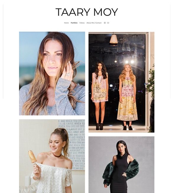 Sito web del portfolio di Taary Moy