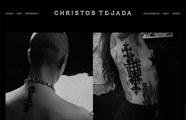 Exemples de sites Web de Christos Tejada