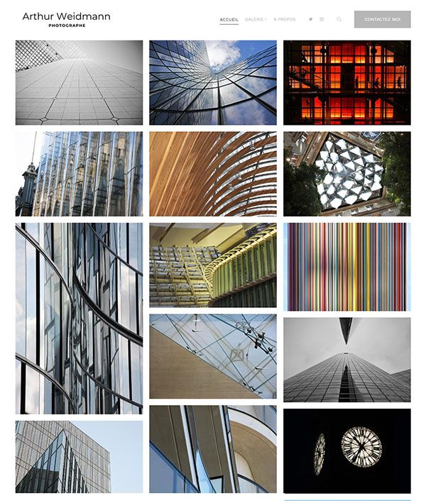 Arthur Weidmann - witryna poświęcona fotografii architektonicznej Pixpa